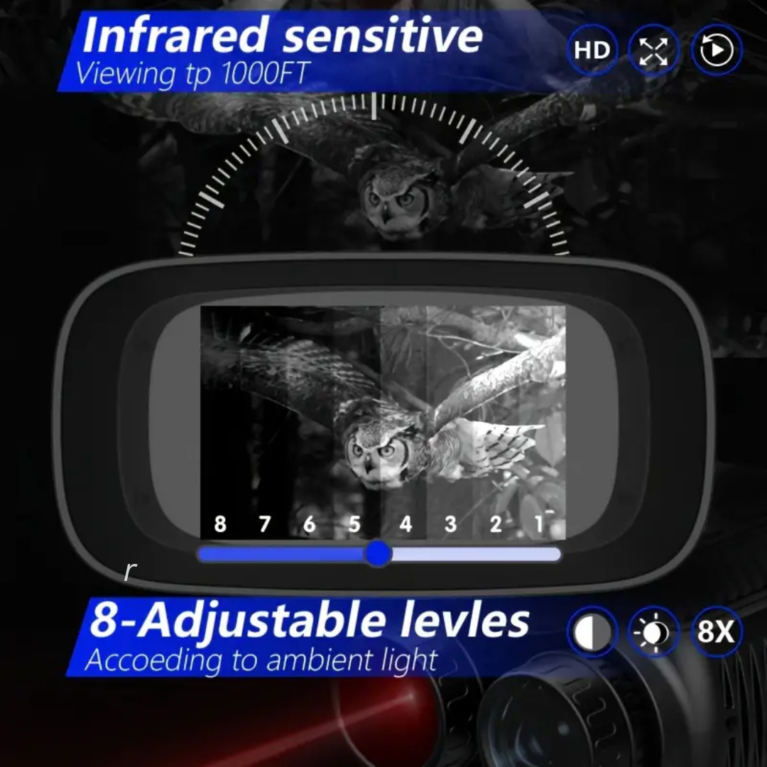 Infrared Night Vision Binoculars with 4K Video and 8x Digital Zoom 5