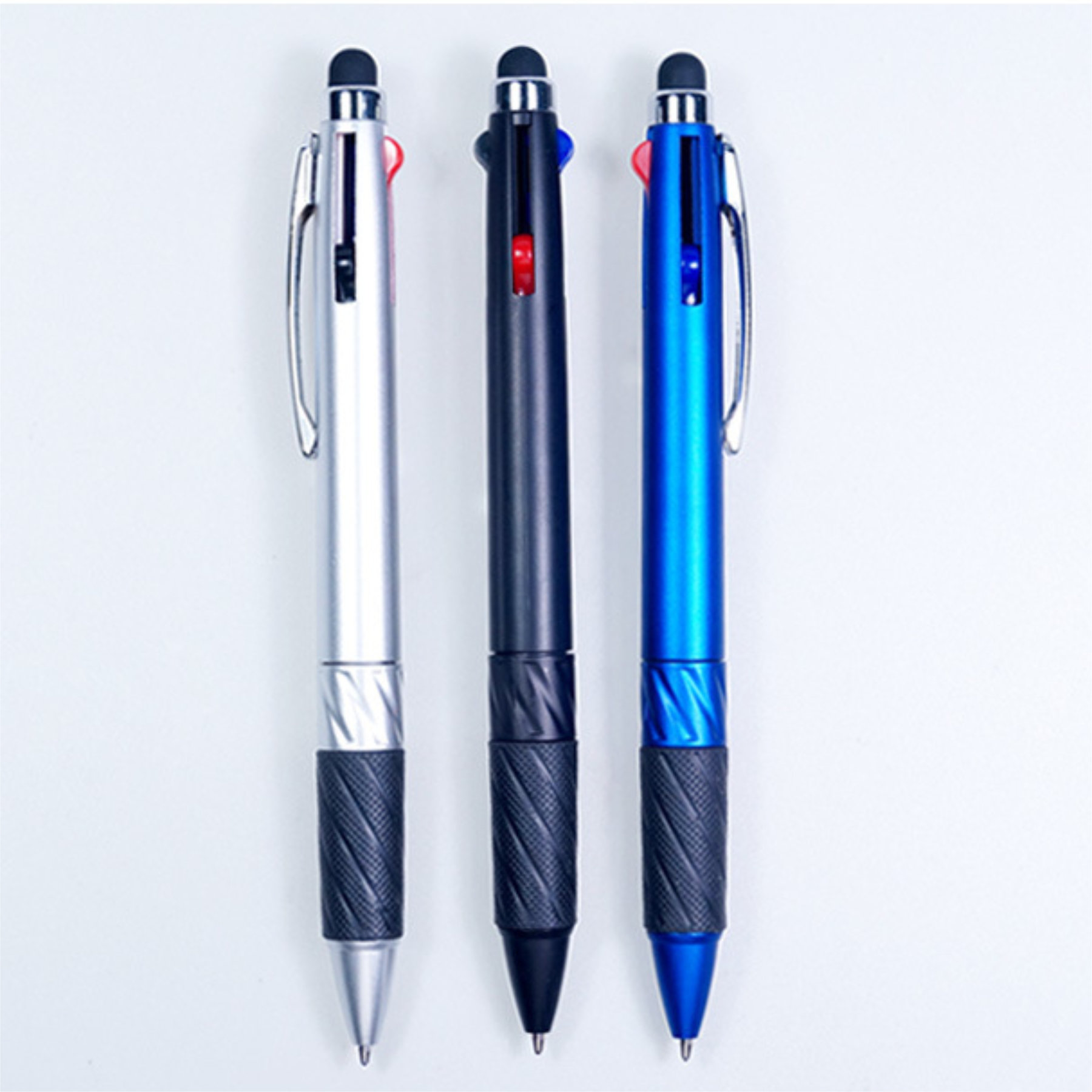 2 In 1 Capacitive Stylus & Three-color Ballpoint Pen 2