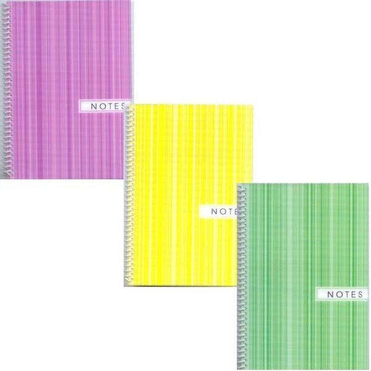 Fat Book Spiral Notebooks - 200 Sheets 4 Colors College Ruled 2
