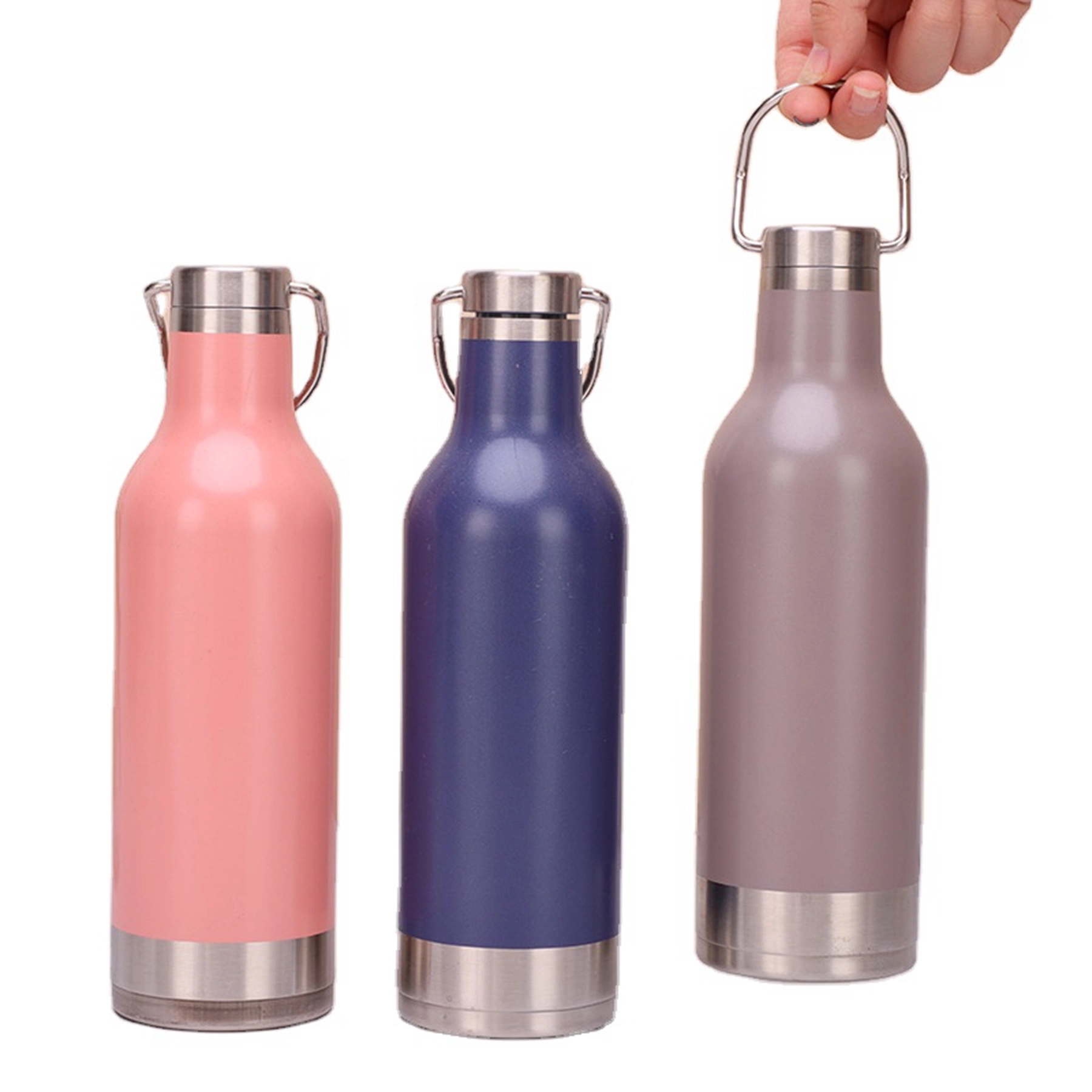 17 OZ. Double Wall Vacuum Insulation Flask with Handle 4