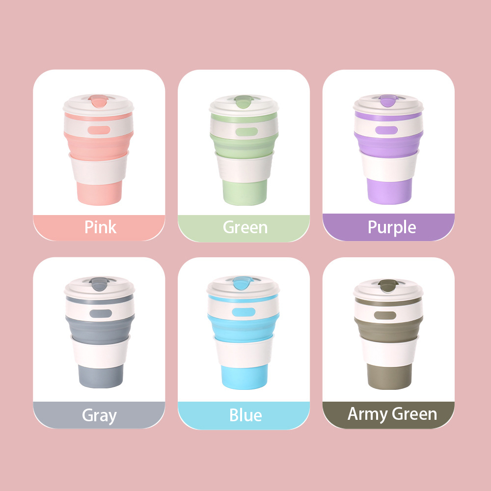 Silicone Portable Foldable Water Cup 5