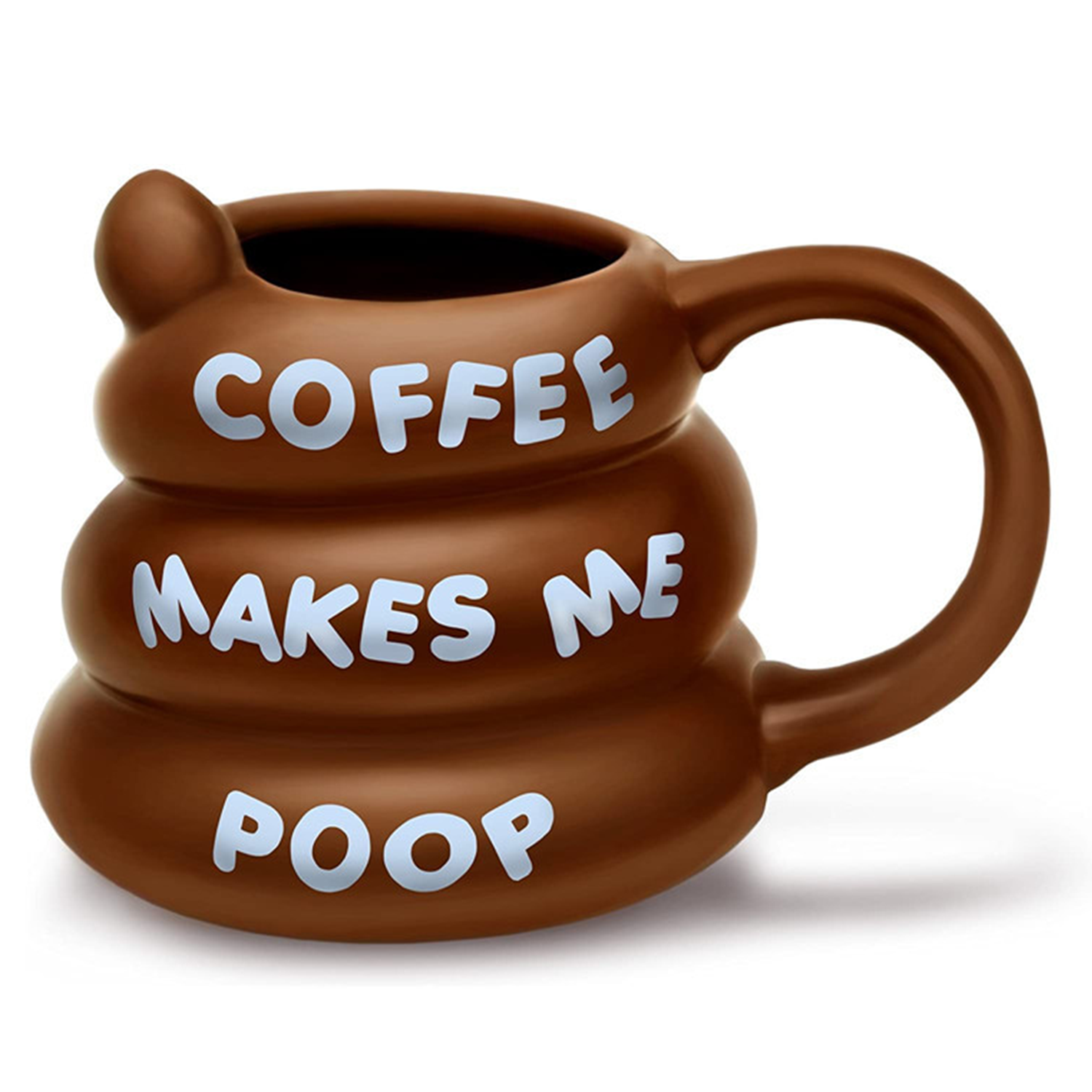 14oz Poop Shape Funny Ceramic Mug w/ Handle 8