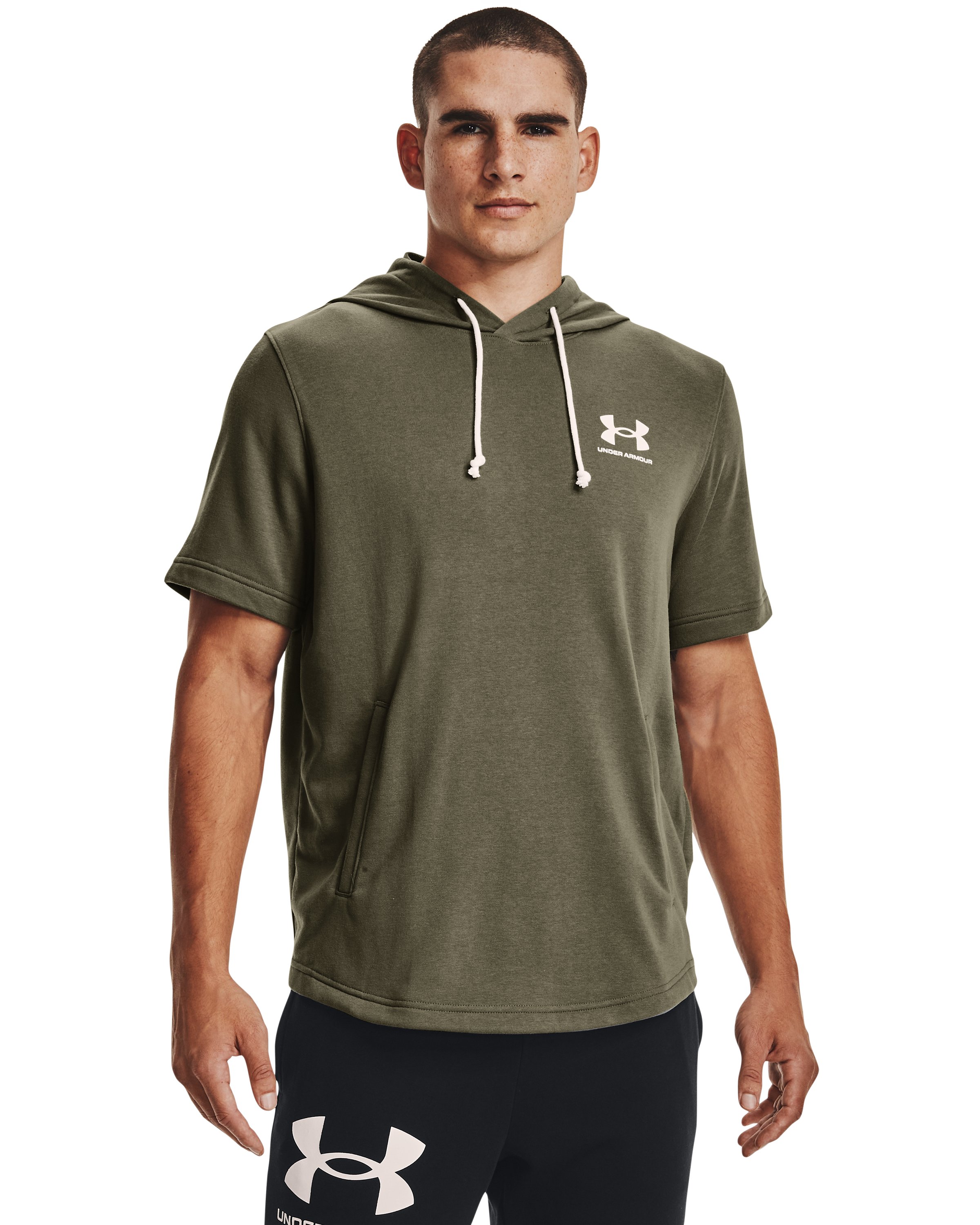 UA Rival Terry Men's Short Sleeve Hoodie 9