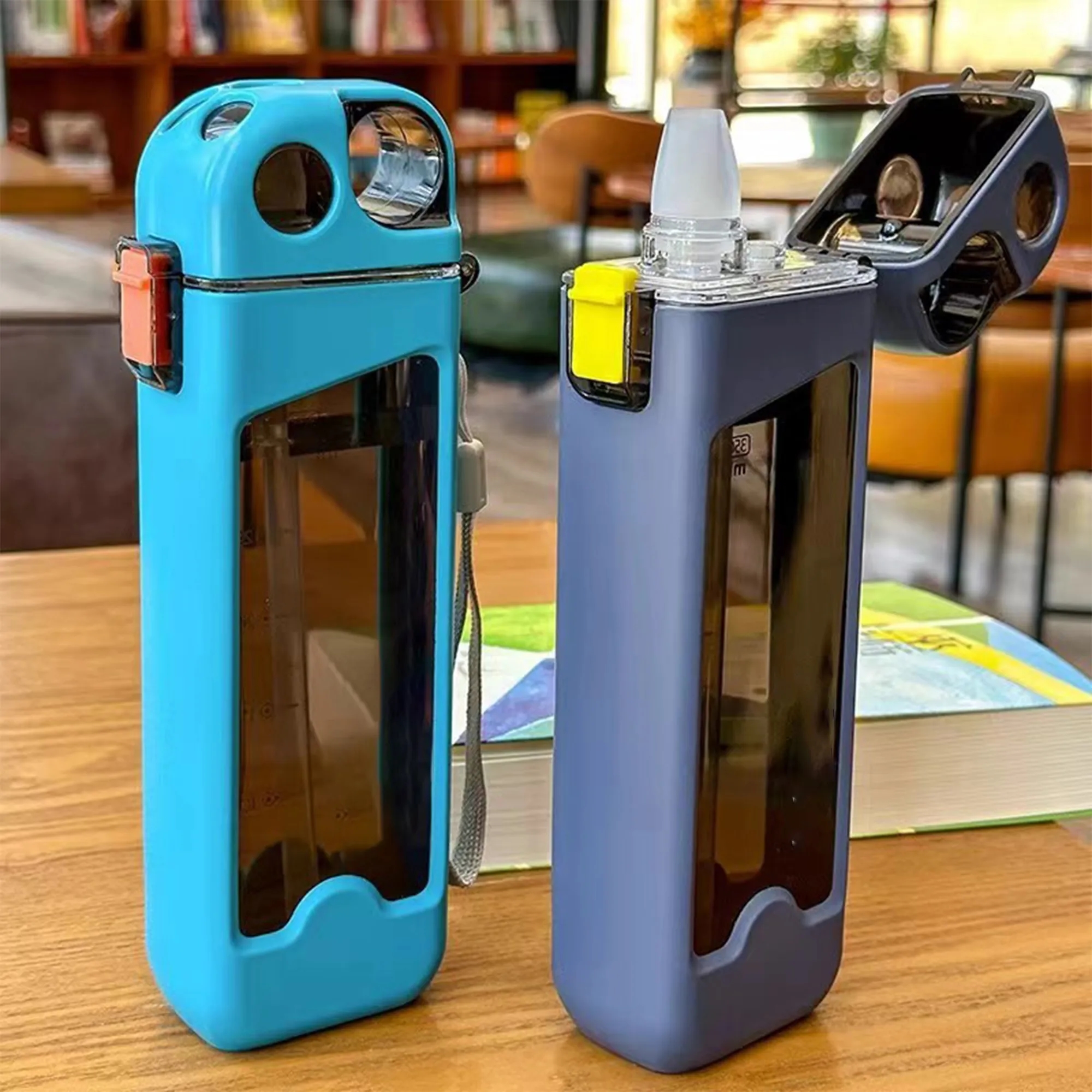 Square Sports Water Bottle With Customizable Logo 4