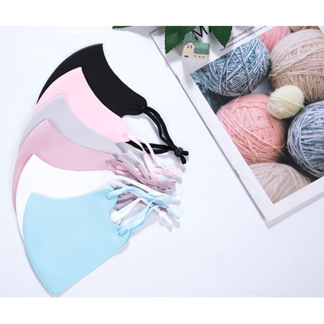 Ice silk face summer breathable washable masks 3