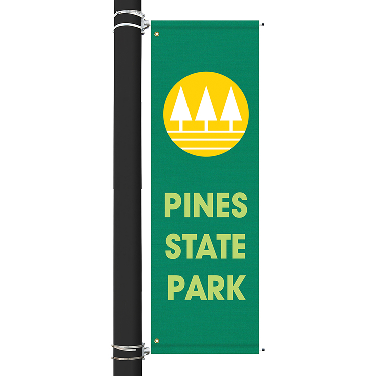 72" x 22" Custom Sunbrella™ Avenue Banner-3 Color Imprint 7