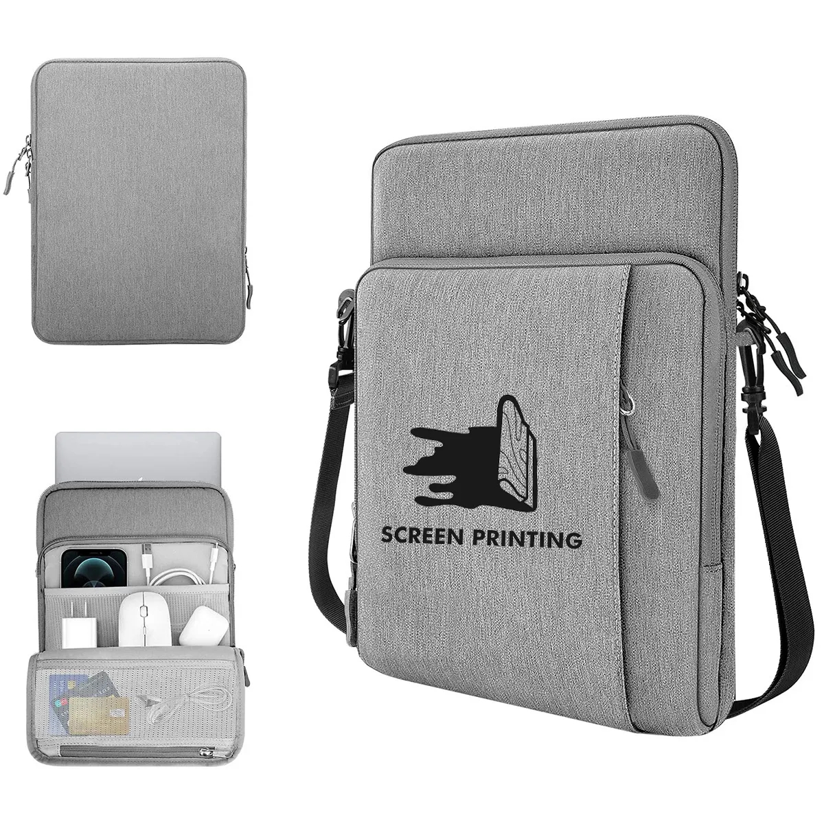 13" Laptop Sleeve Case Carrying Bag with Pockets 9