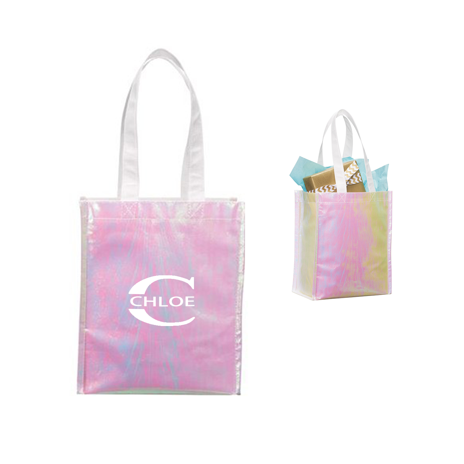 Iridescent Non-Woven Tote Bag 2