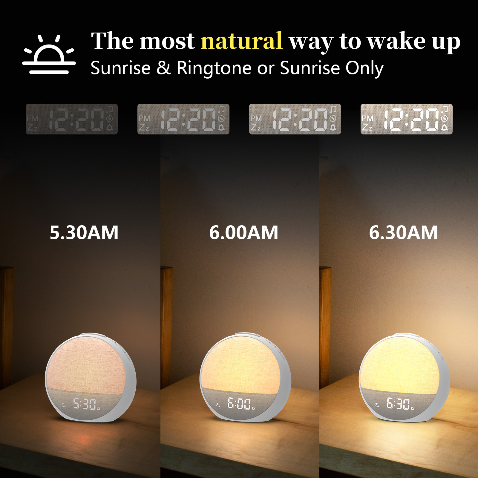 Digital Alarm Clock with Sound Machine 1