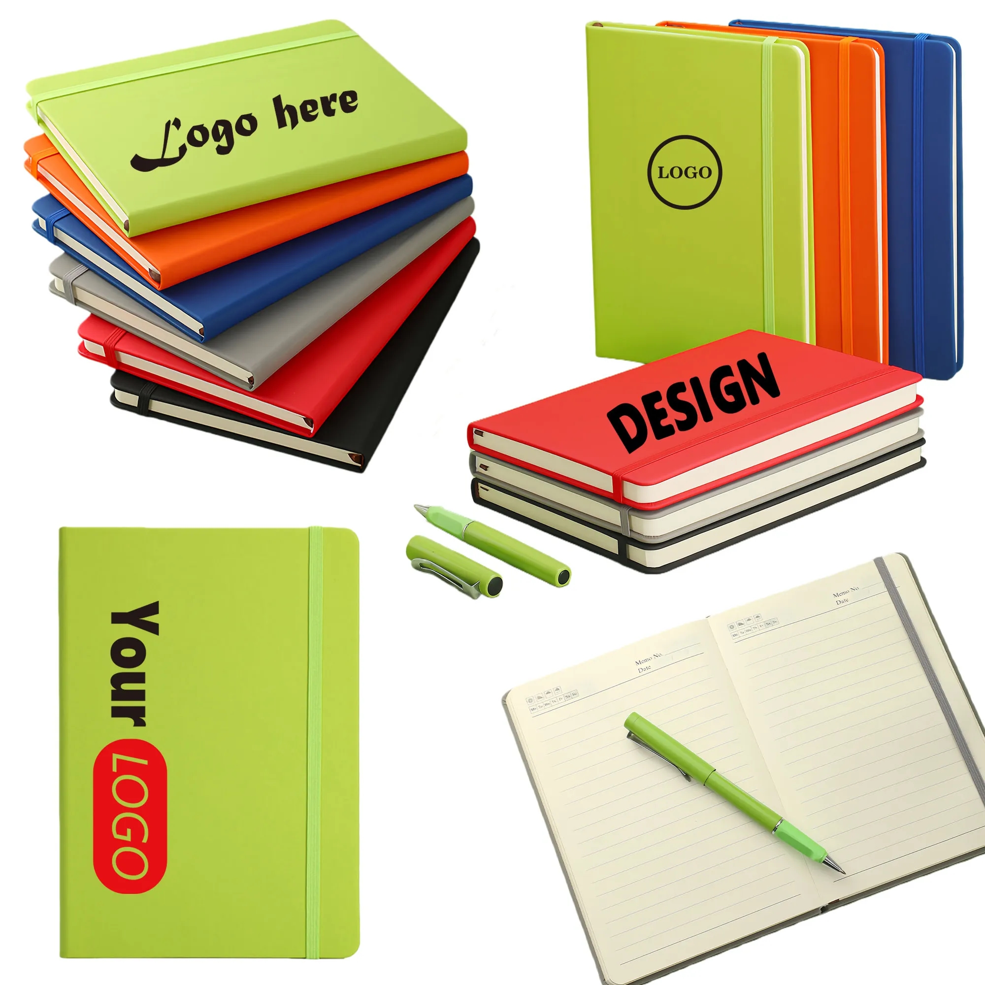 A5 Elastic Band Notebook For Business Diary