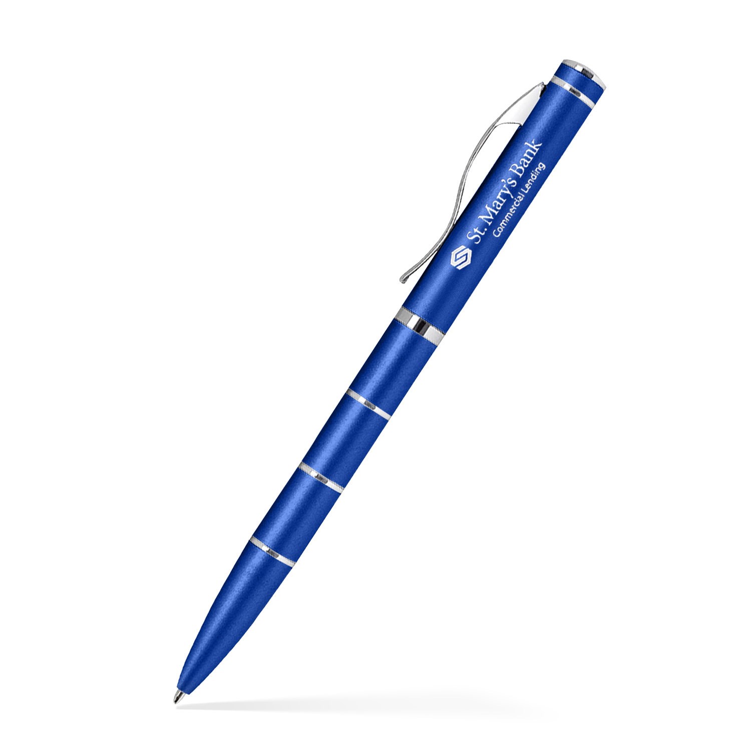 Deep Enamel Coated Aluminum Ballpoint Twist Metal Pen 3