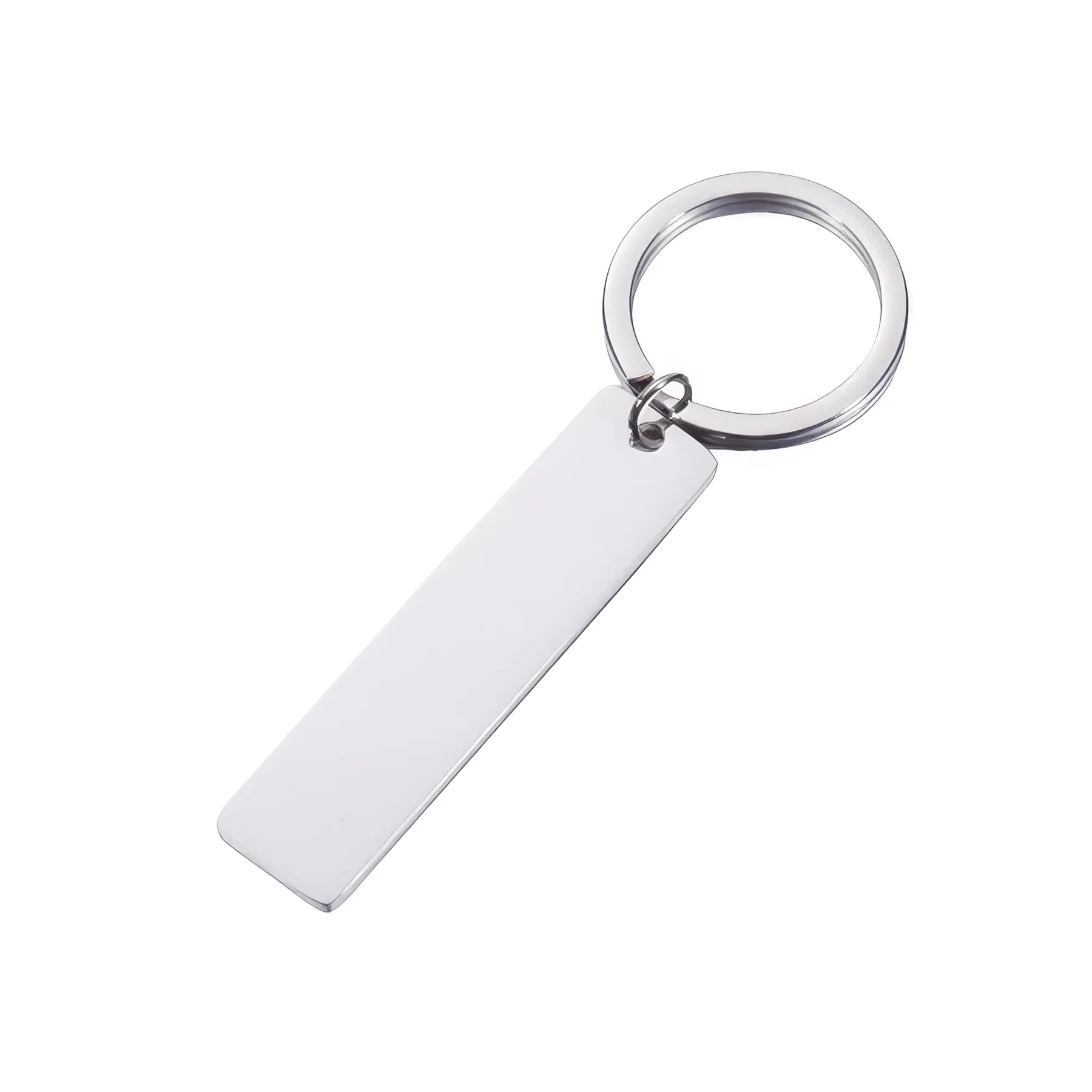 Stainless Steel Rectangular Keychain 2
