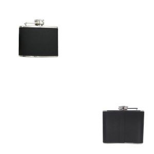 4oz PU Leather Stainless Steel Flask With Tightly Sealed Cap, custom water bottle with logo imprint 7