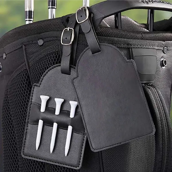 2-in-1 Golf Bag Tags With Tees 5