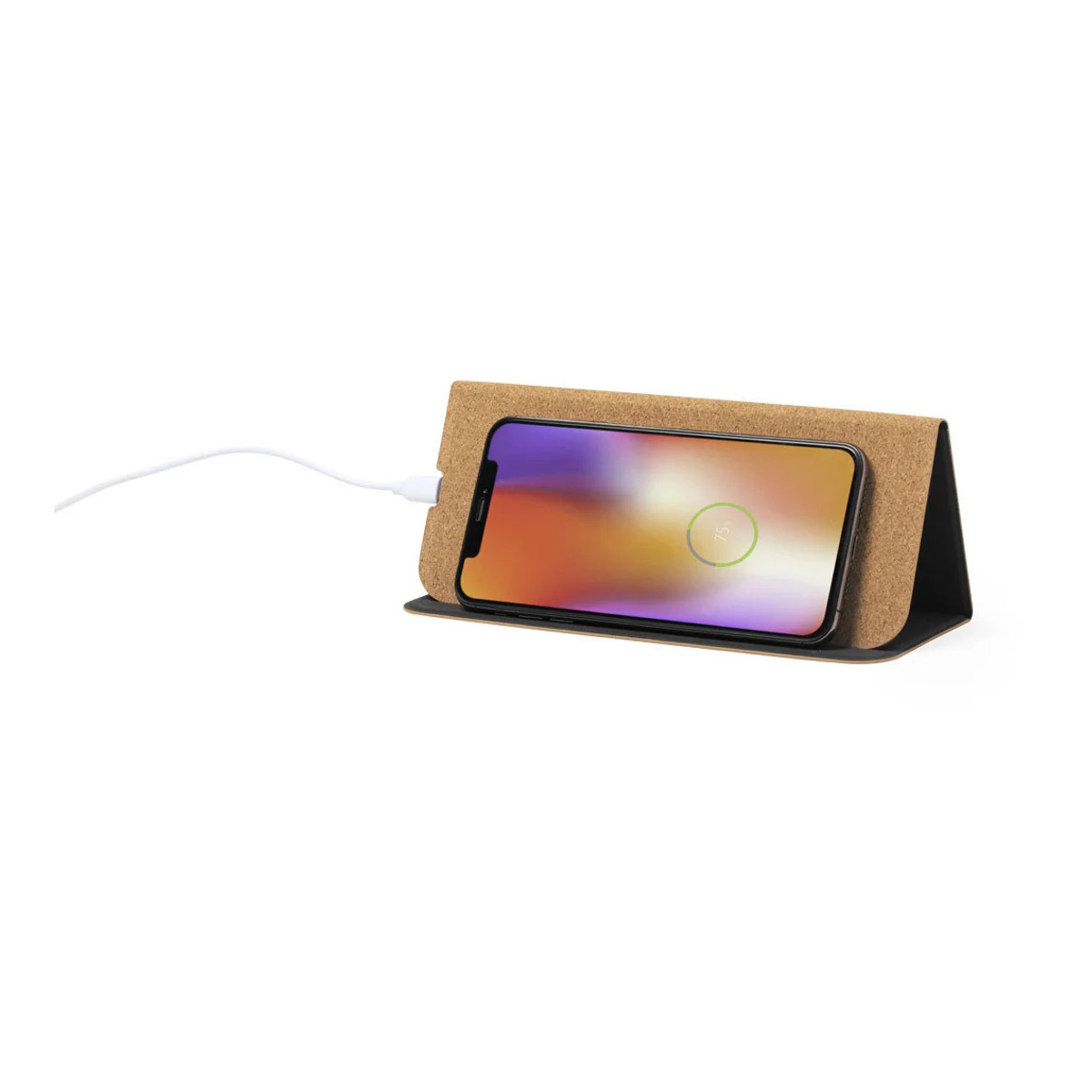 Multi-Function Foldable Wireless Charger with Phone Stand & Cork Mousepad 2