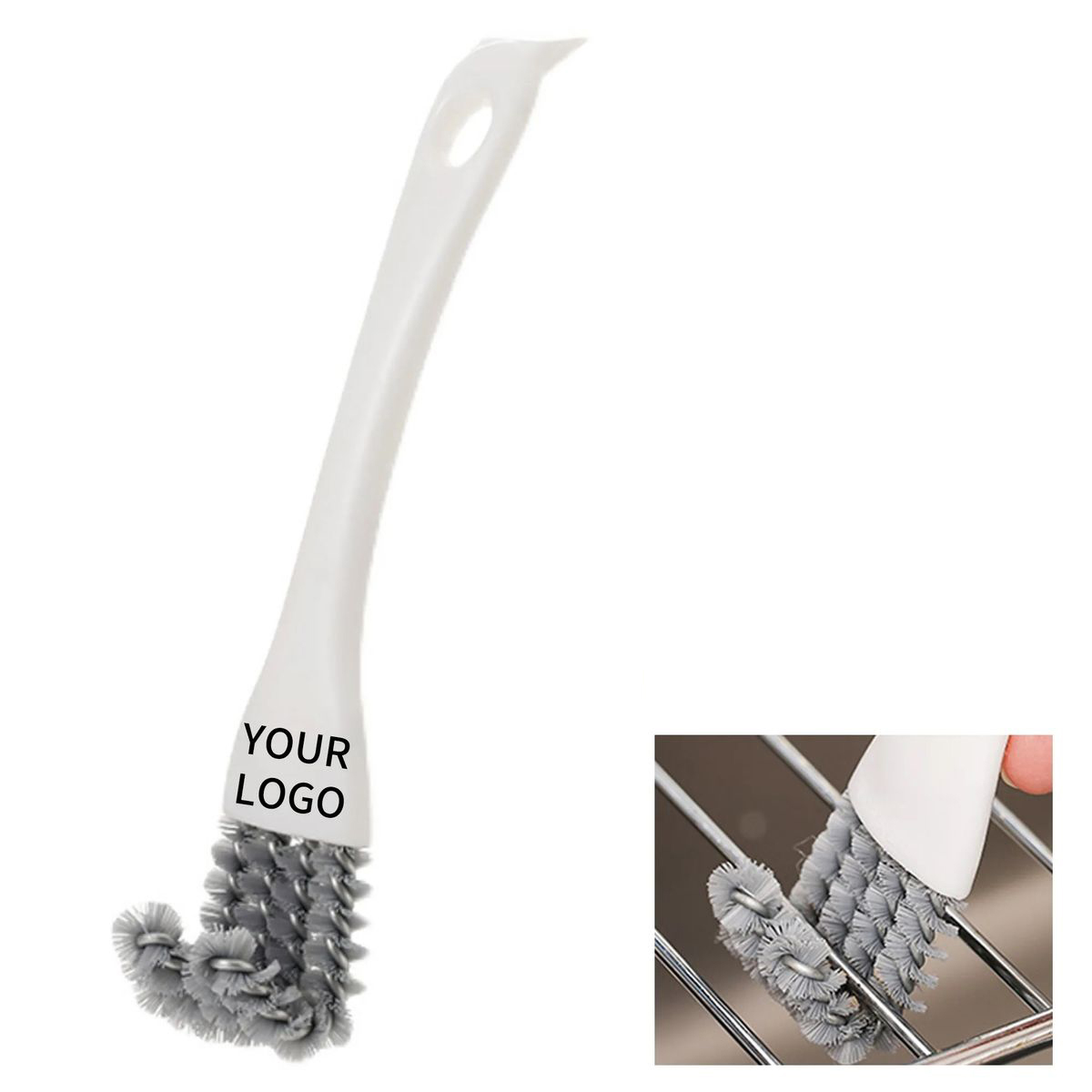 PP Plastic BBQ Cleaner with V Hook Grip 2