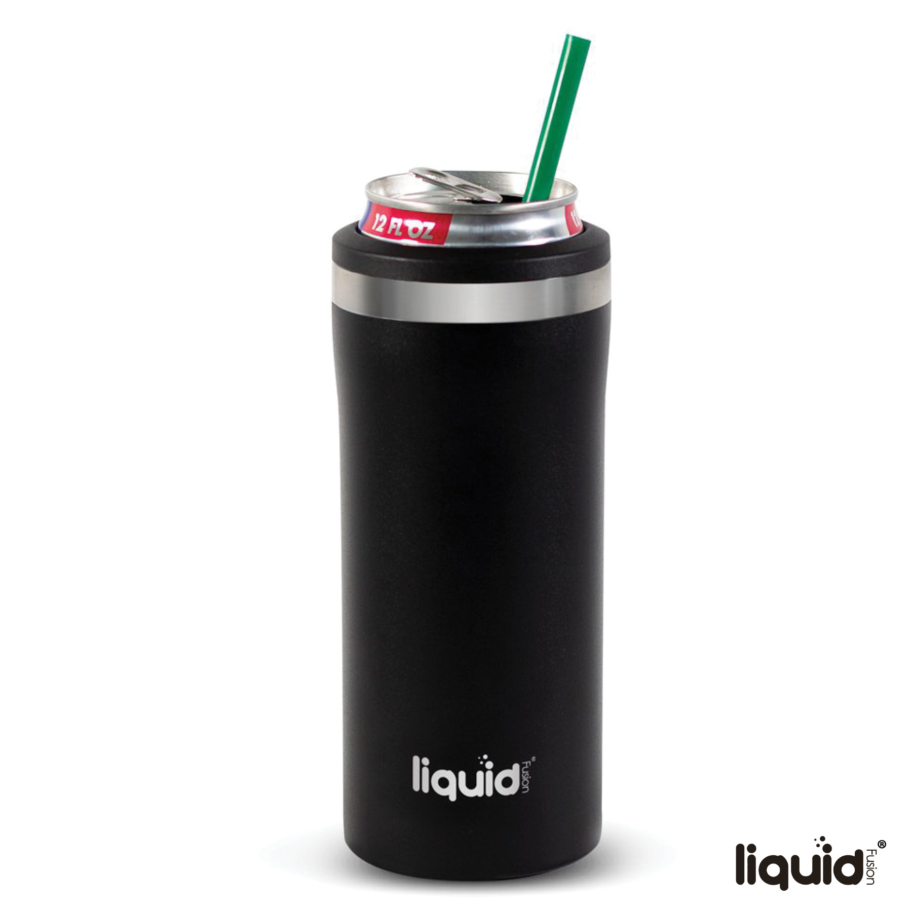 Liquid Fusion® 12 oz. Double Wall, Stainless Steel Skinny Can Cooler 24