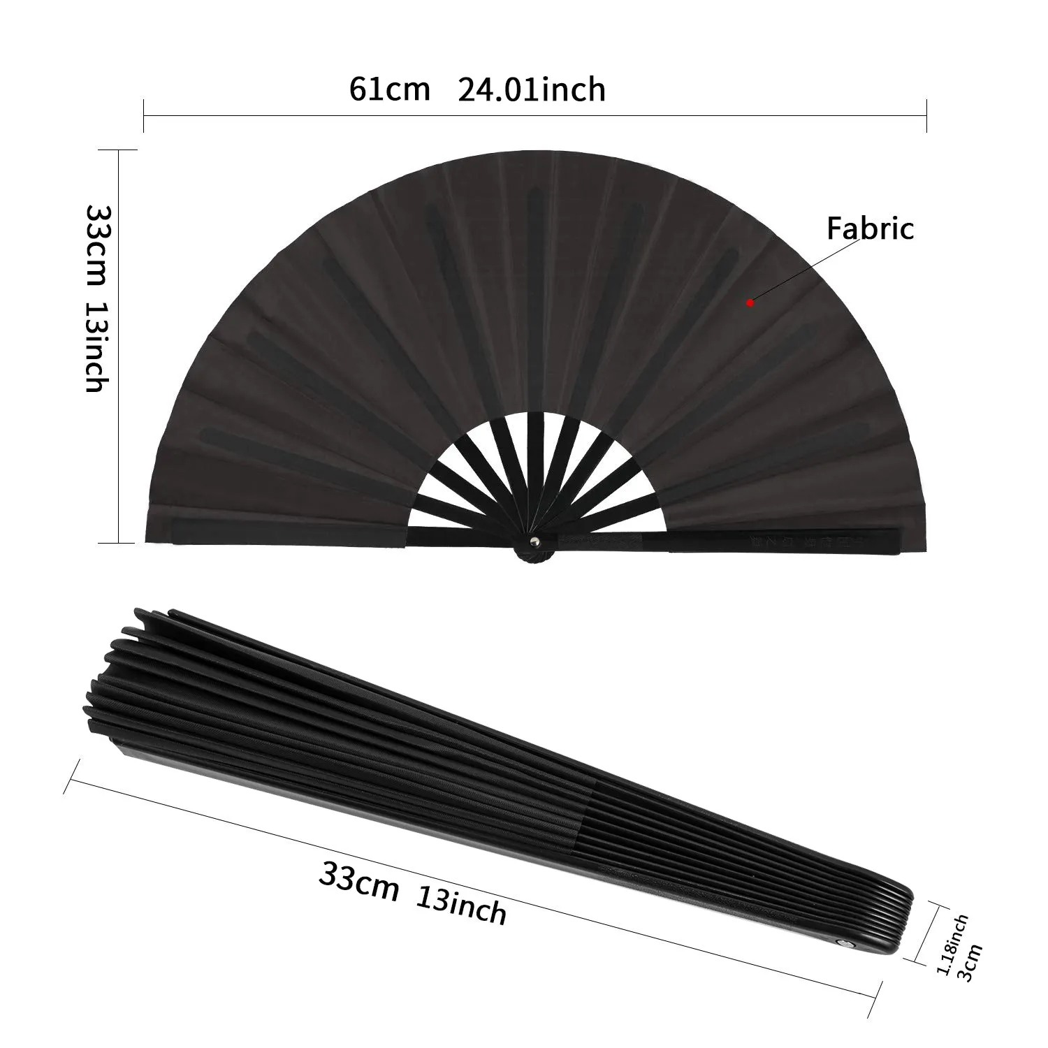 Non-Slip Grip Dance Fan - Sweatproof Performance Fan 2