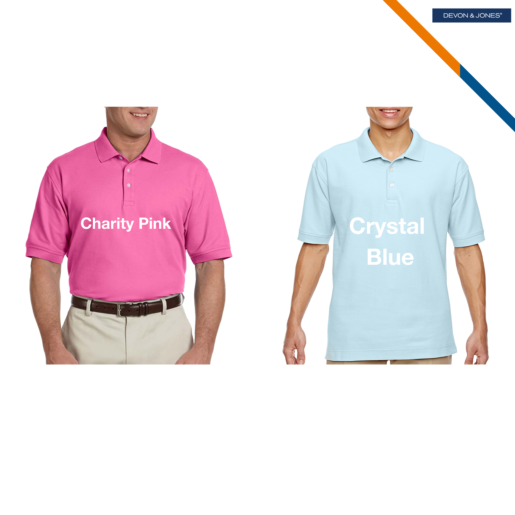 Devon & Jones® Men's Short-Sleeve Polo Shirts 5