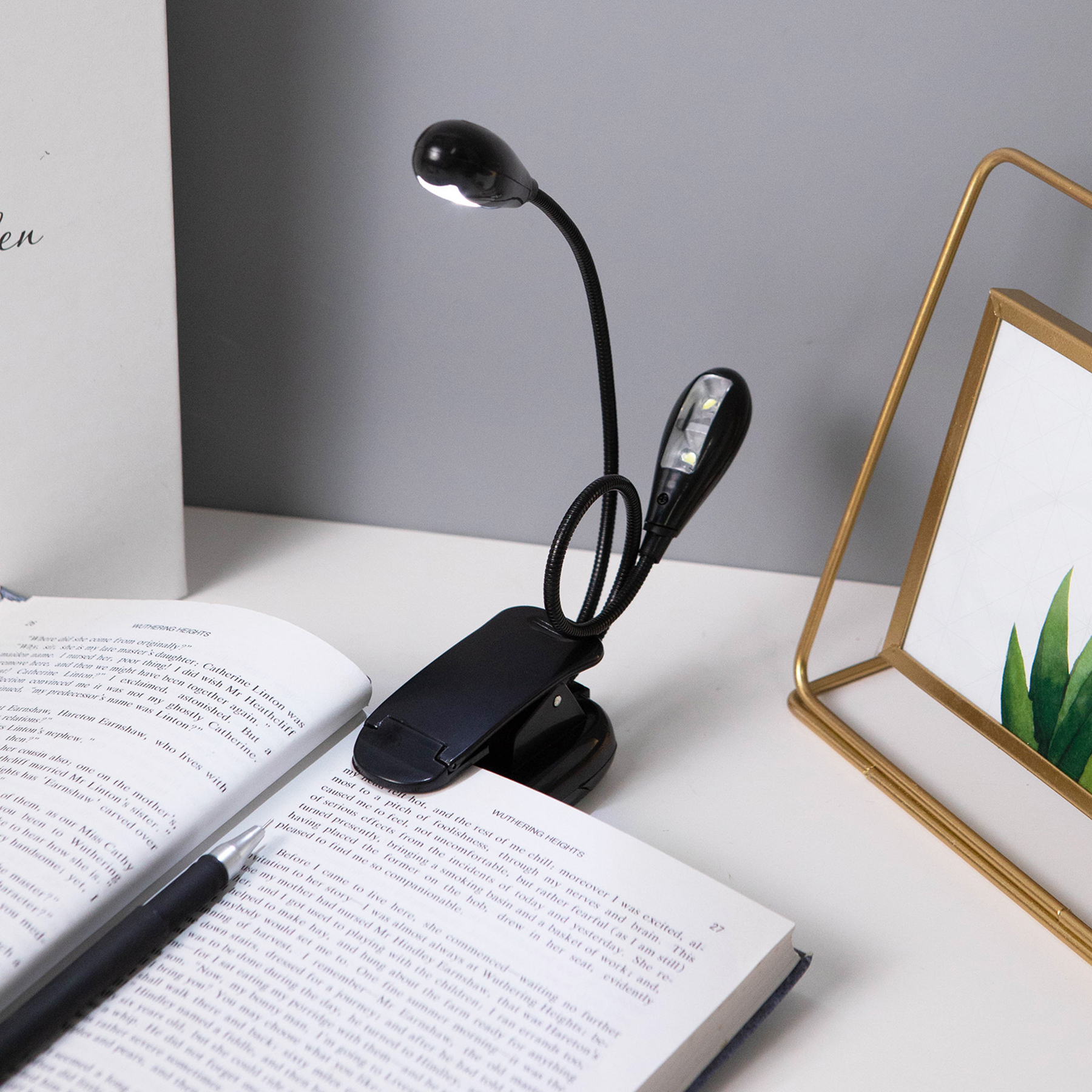 Dual Heads Book Light 3