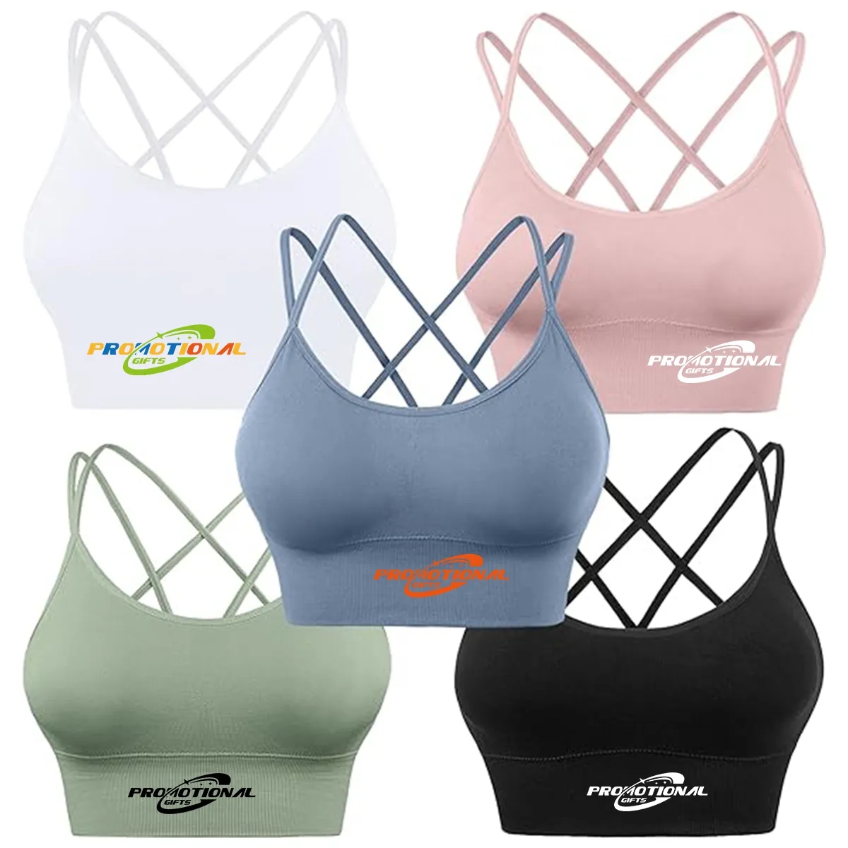 Custom Cross Back Sport Bras for Yoga Workout Fitness 2