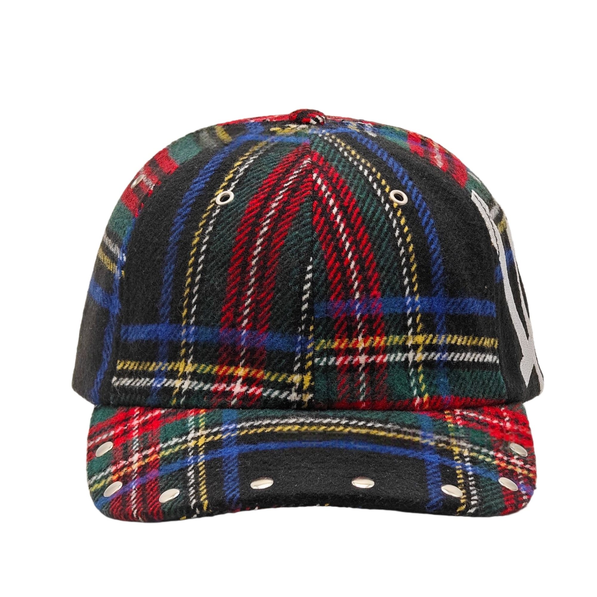 Colorful Plaid Wool Baseball Cap 9