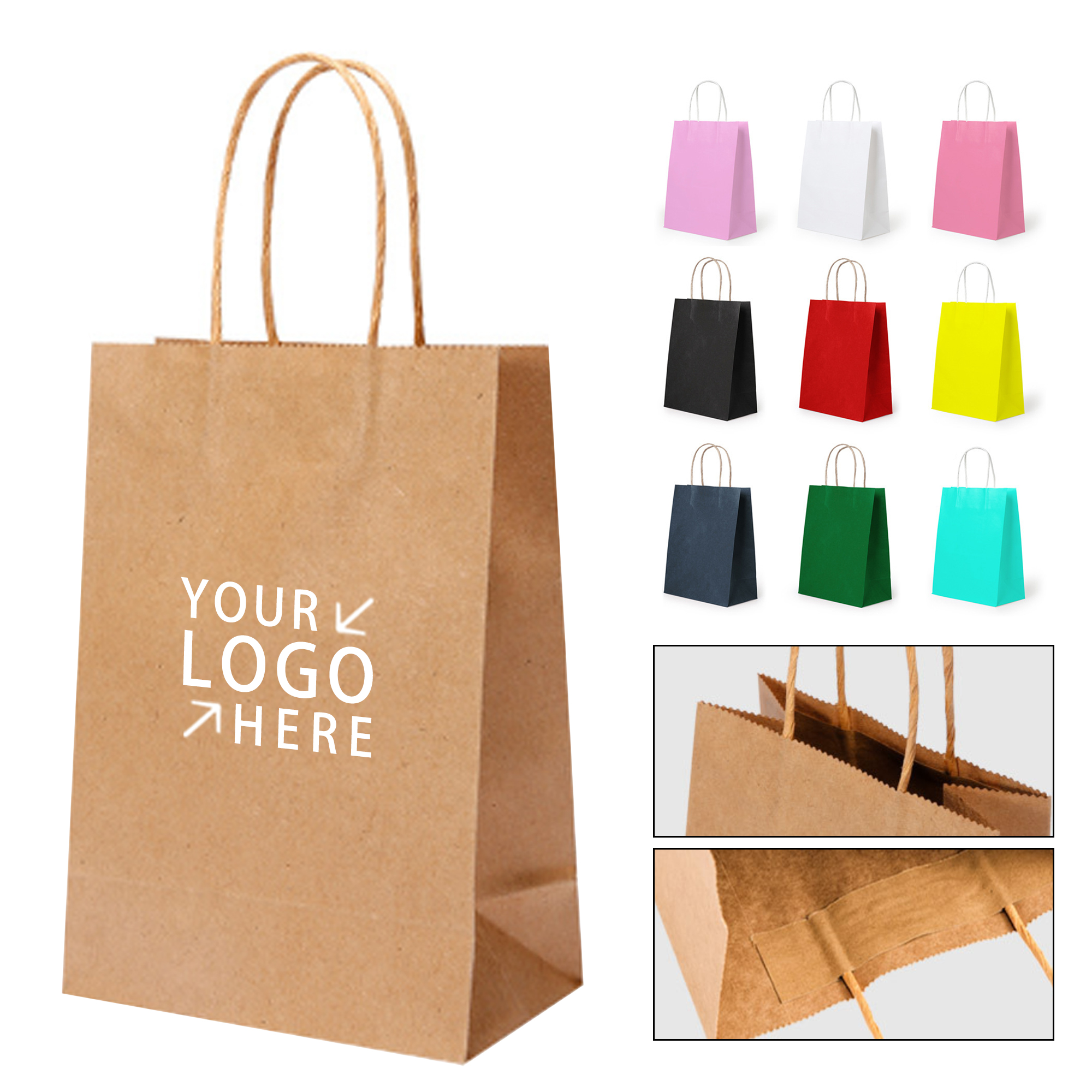 Kraft Paper Shopping Tote Bag 2