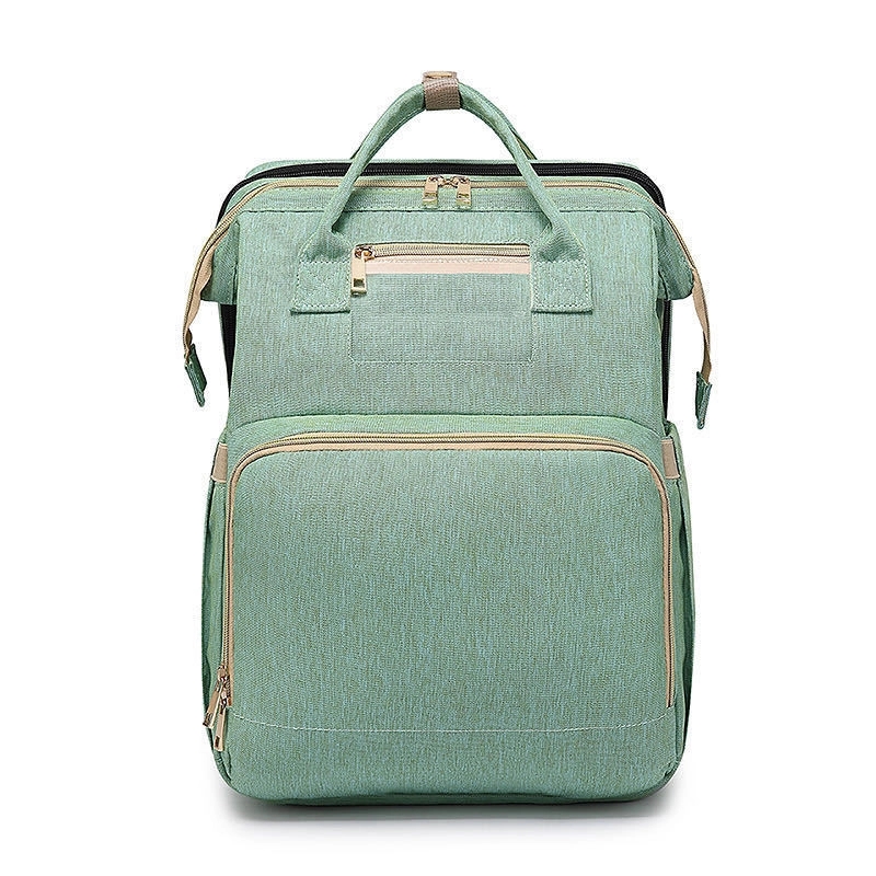 Oxford Foldable Baby Crib Diaper Backpack 15