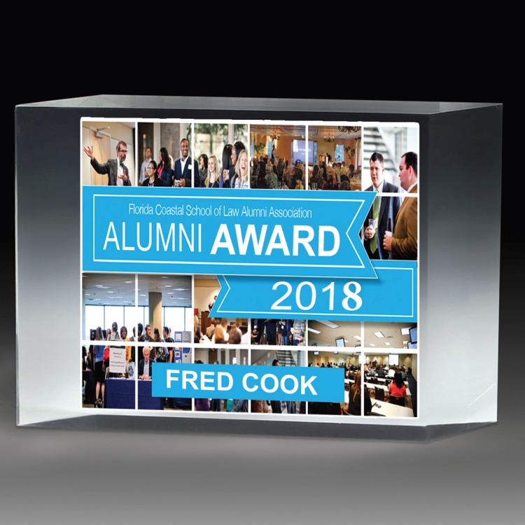 1 1/4" Thick Freestanding Acrylic Awards 8