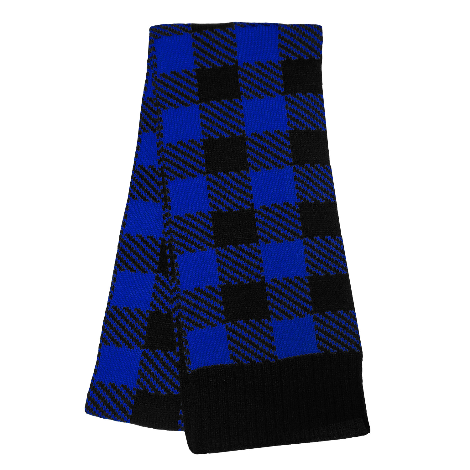 Buffalo Plaid Knit Scarf 2