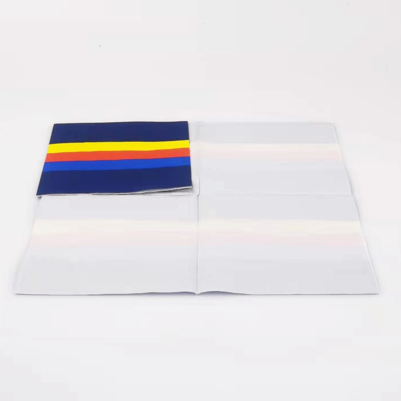 Custom Gold Foil Colorful Stripes Paper Napkins 2
