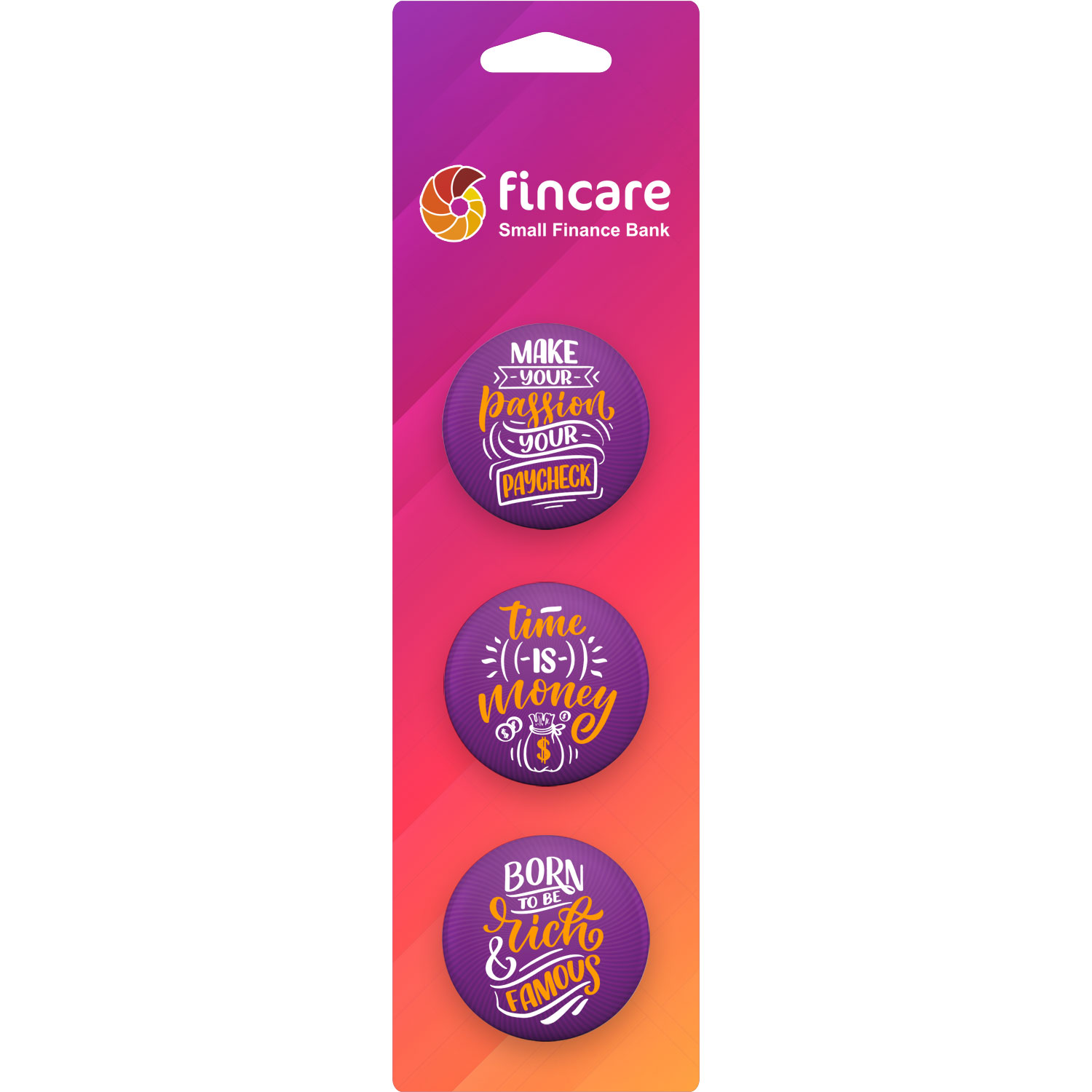 3-Pack Button Collage Card Bookmark 1