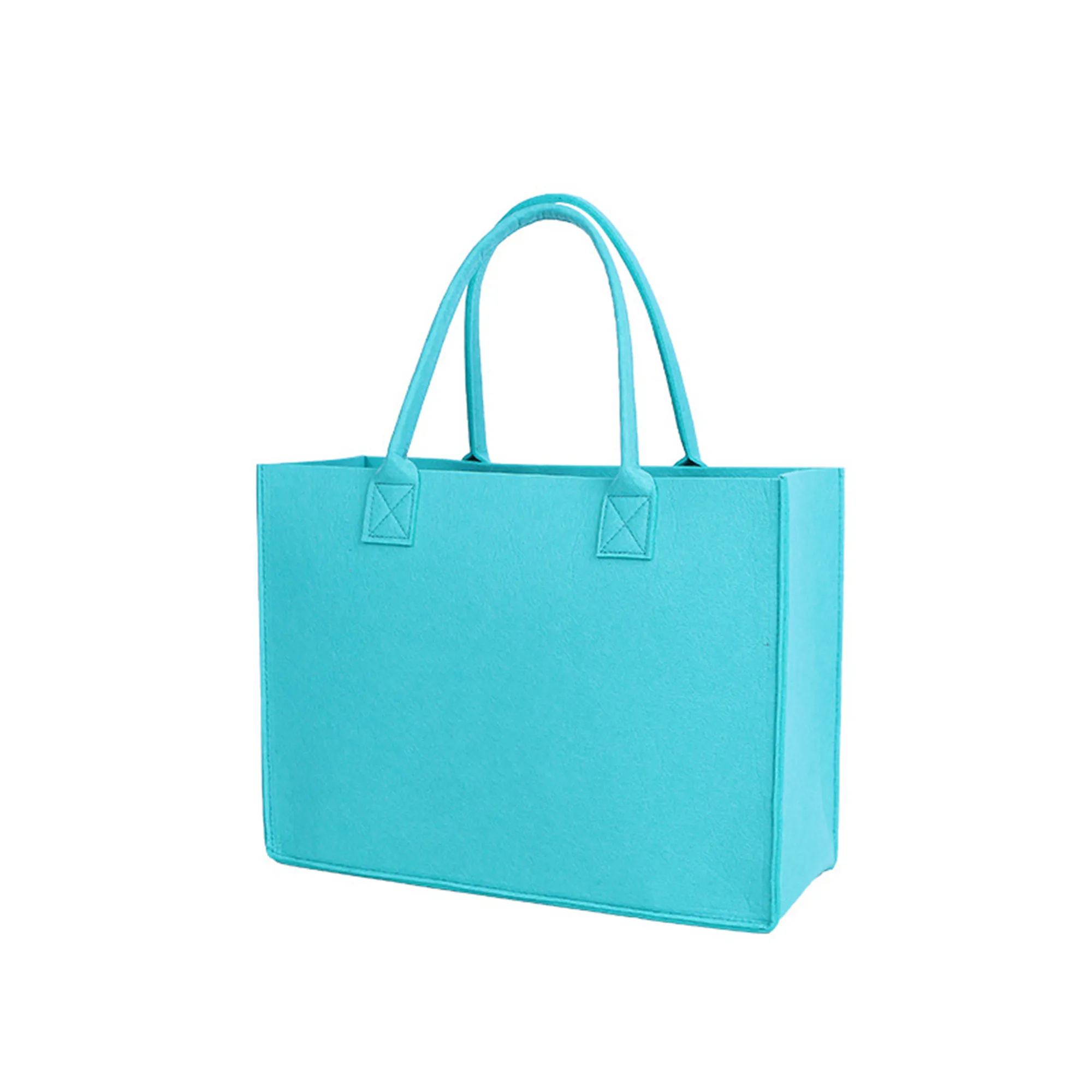 Multicolor Large Capacity Shopping Felt Tote Bag 2