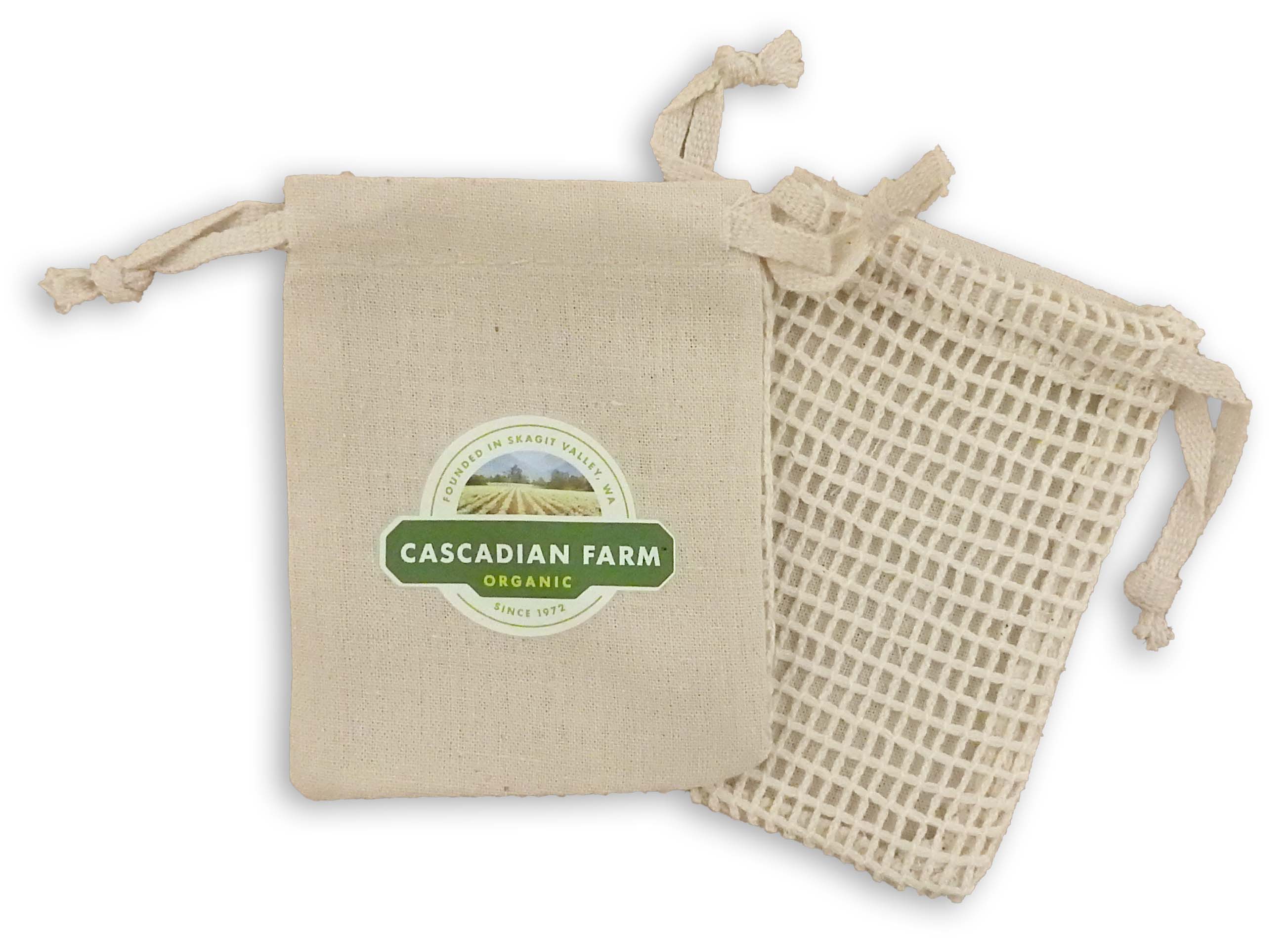 "Koa" Mesh 100% Natural Cotton Drawstring Bag 3x4" 3