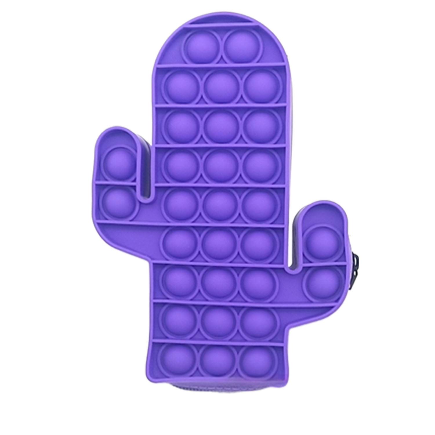 Cactus Shape Silicone Push Pop Bubble Pencil Case 7