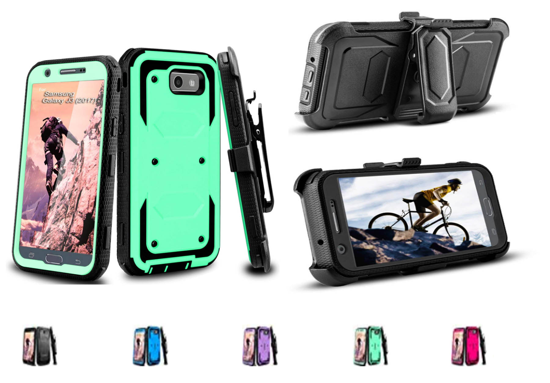 iBank ® Galaxy J3 2018 /J3 Star/Amp Prime 3/J3 Aura/J3 Achieve Shockproof Case 2