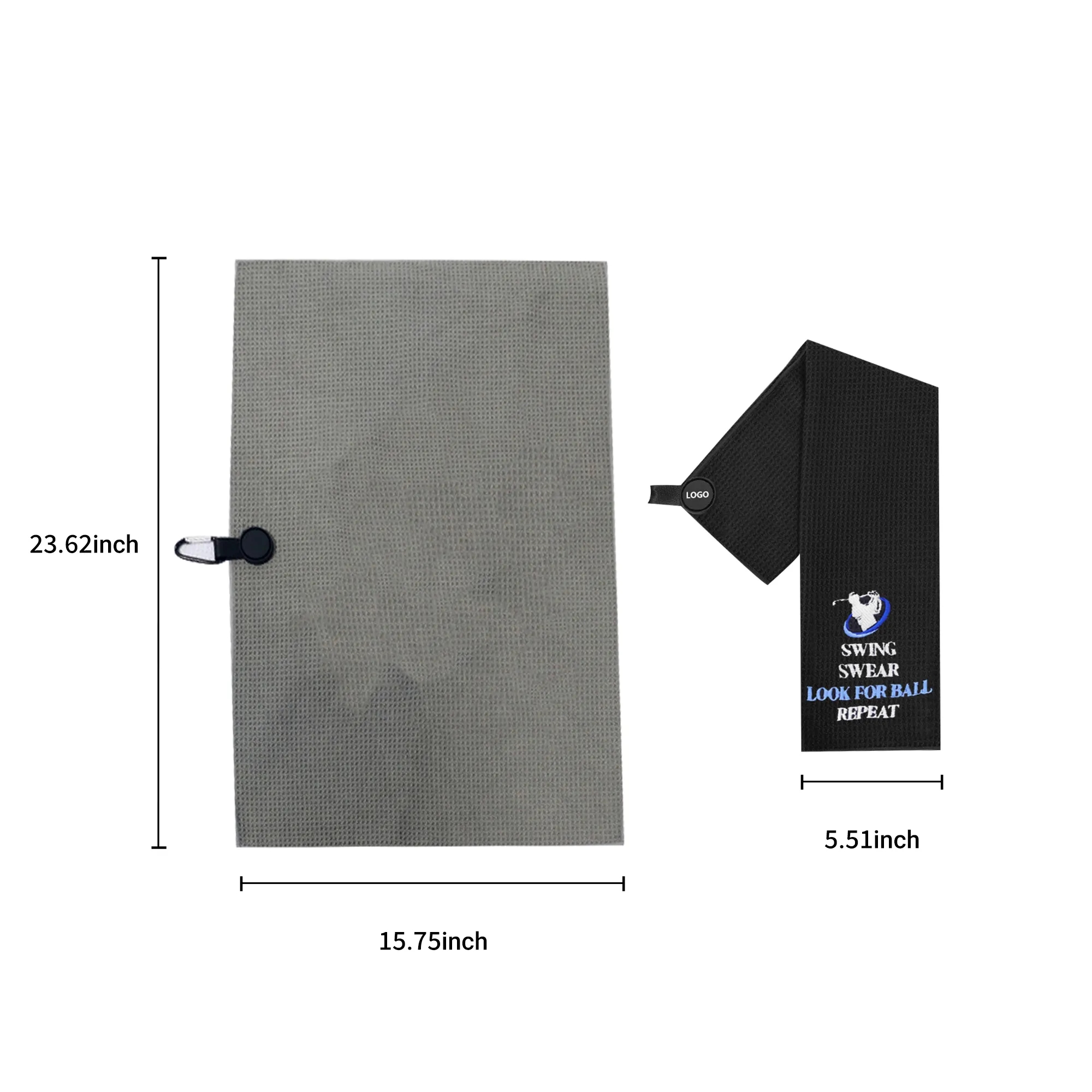 Round Microfiber Golf Towel with Strong Magnet 14