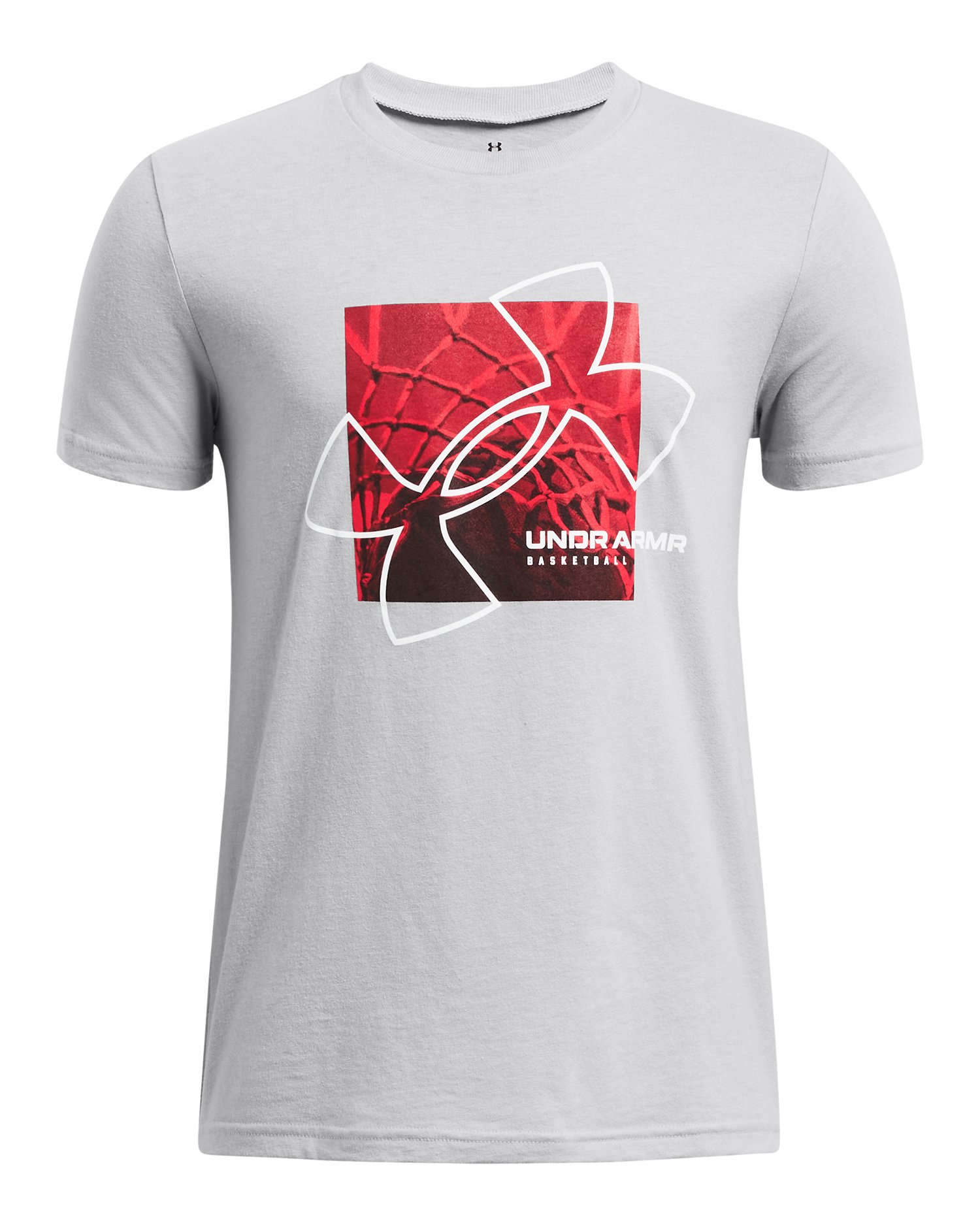 Boys' UA Basketball Net Photoreal Short Sleeve  2