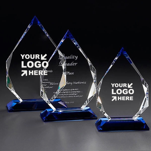 Prism Pointed Peak Crystal Award 6
