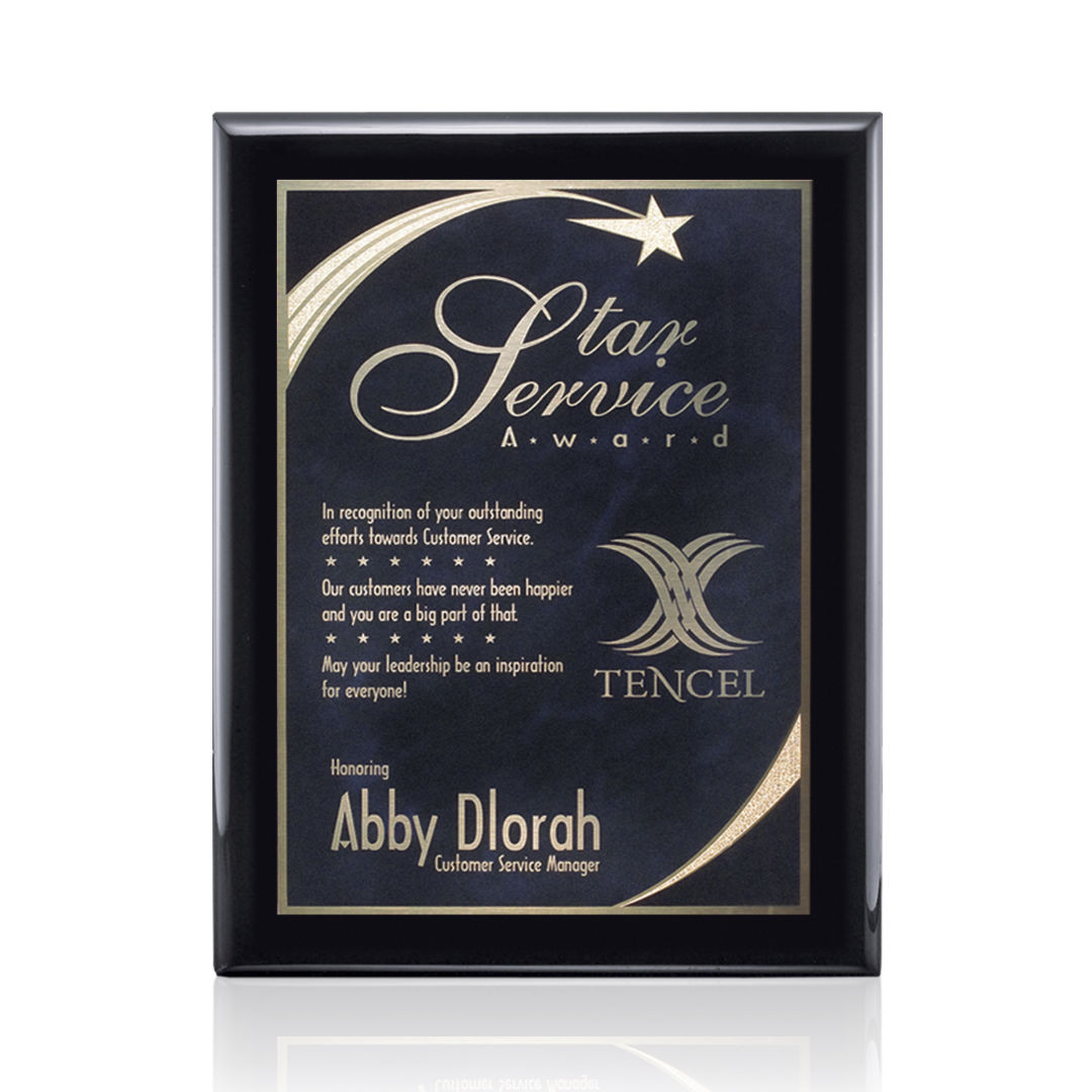 Oakleigh/Birchcliff Plaque - Black Finish 3