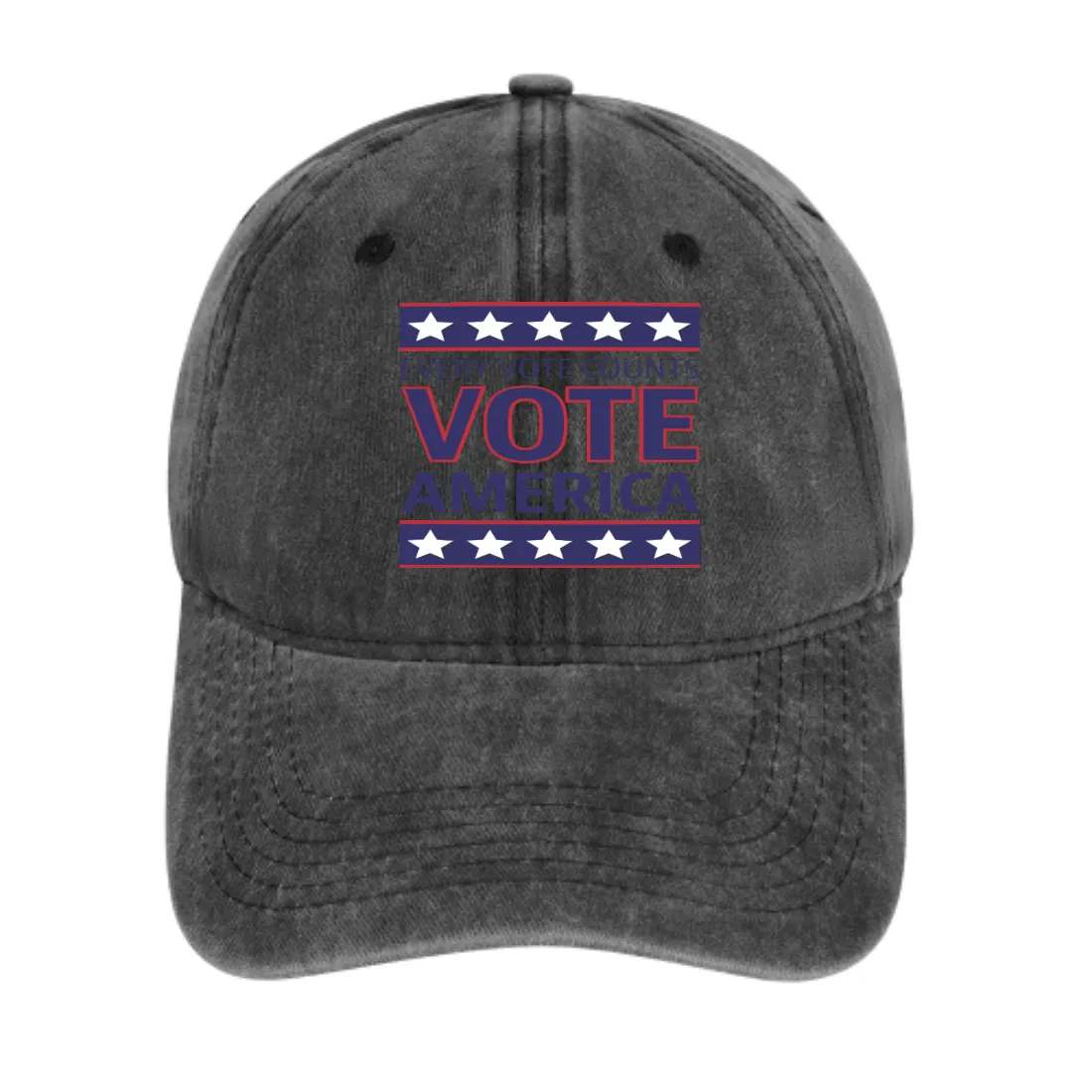 Denim Baseball Cap with Adjustable Buckle 7