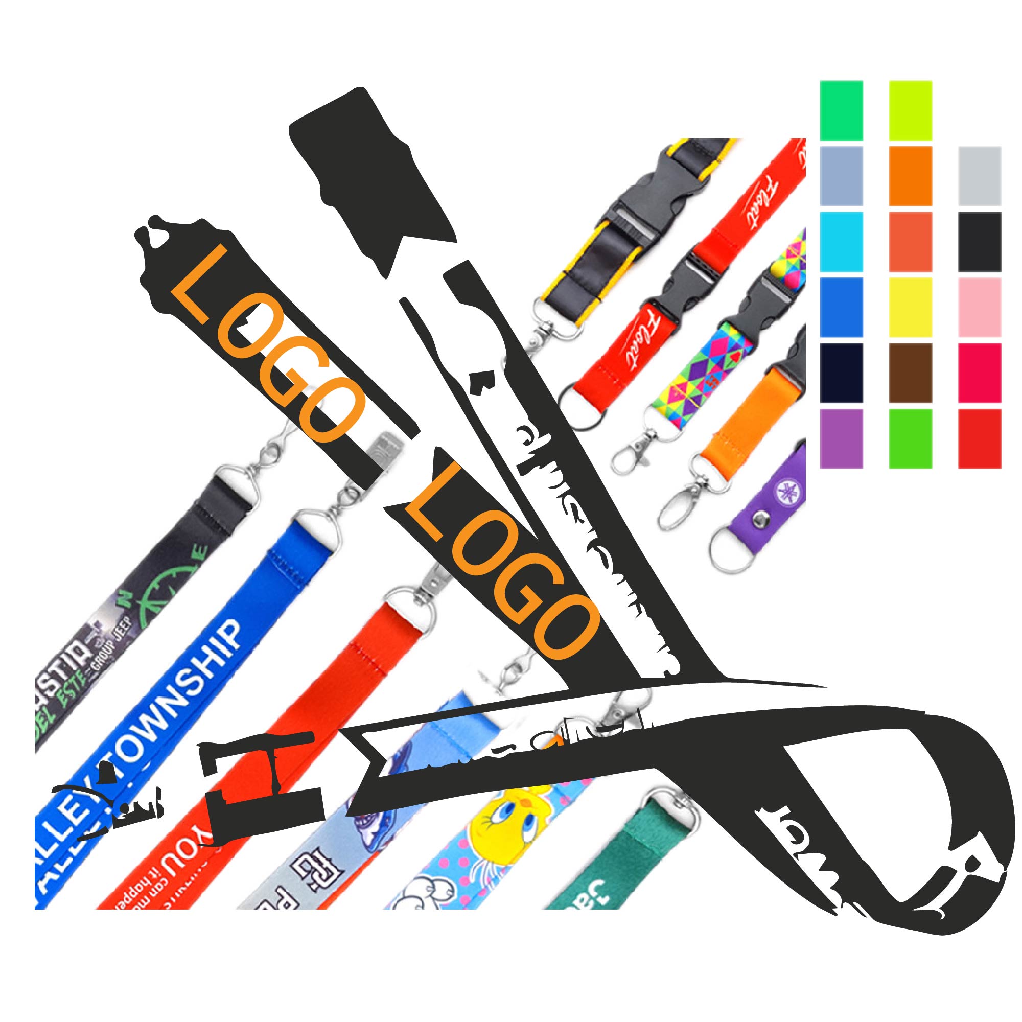 Full Color 3/4" Polyester Custom Printed Lanyard 1