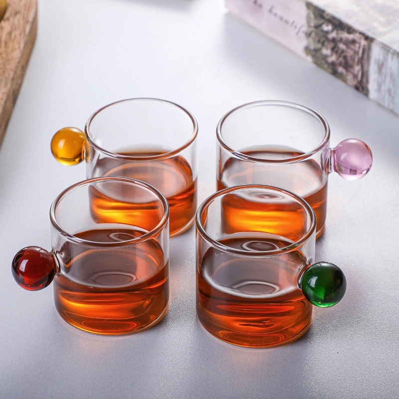 4 OZ/120ML Glass Tea Coffee Mug & Office Drink Gift Cup 8