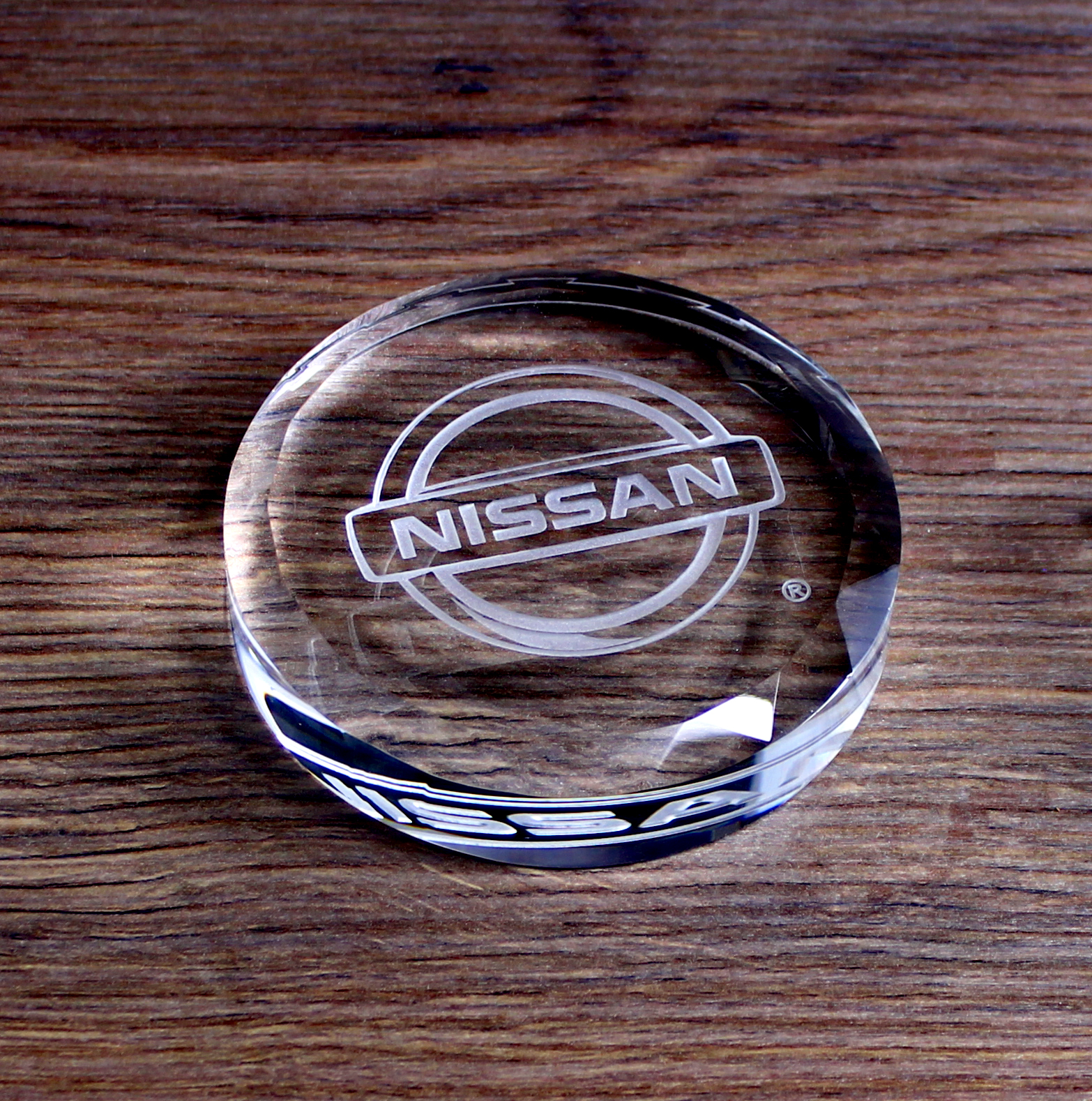 Circle Crystal Paperweight (3"x") 2