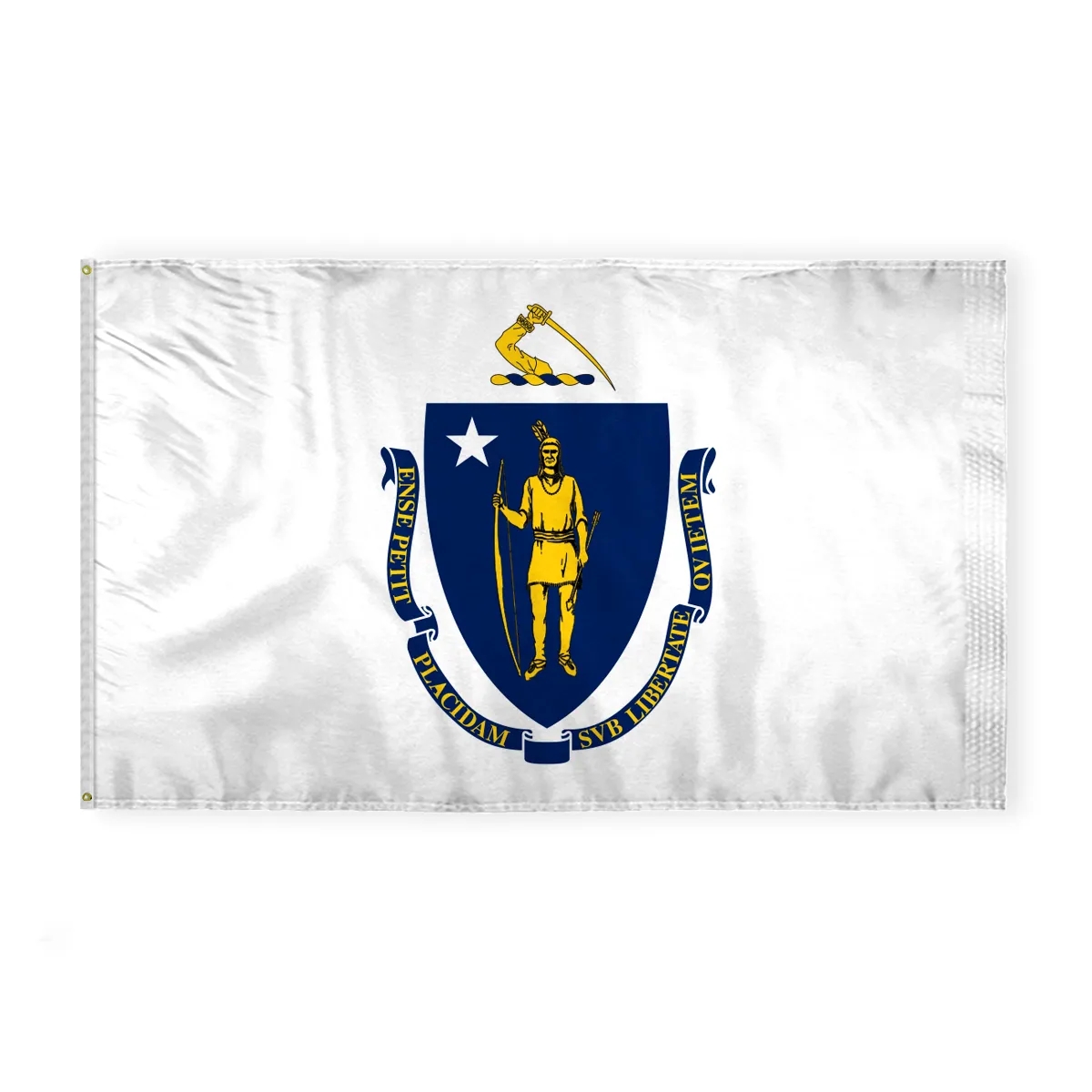 12"x18" to 8'x12' Massachusetts Nylon Flags 8