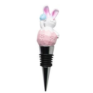 Charming 4 Piece Sitting Angel Cupid Wine Stopper Set 10