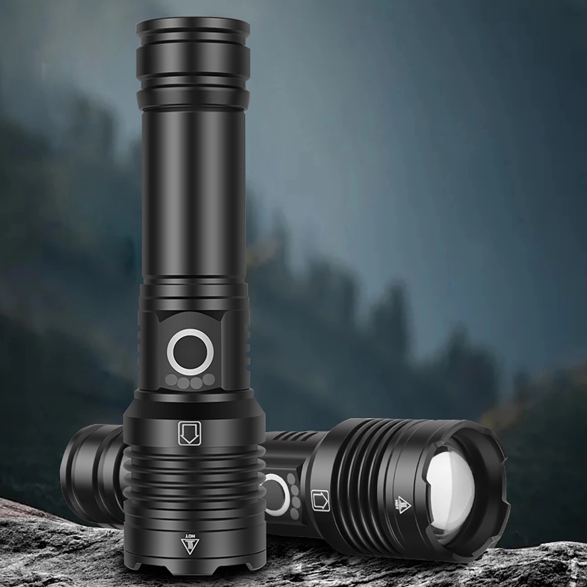 Zoomable Waterproof Led Flashlights 5