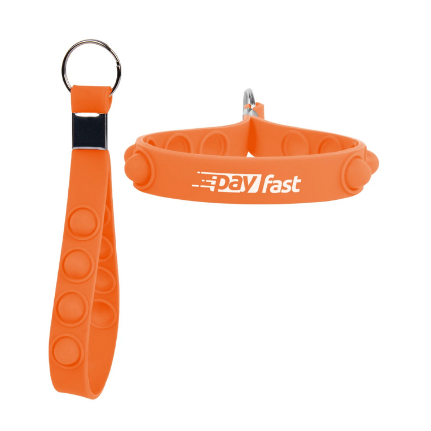 Push Pop Fidget Keychain with Ring 9