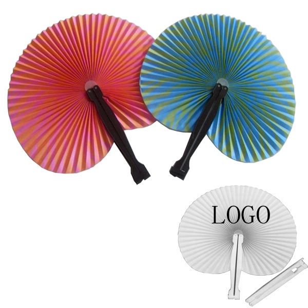 Round Shape Folding Fan 2