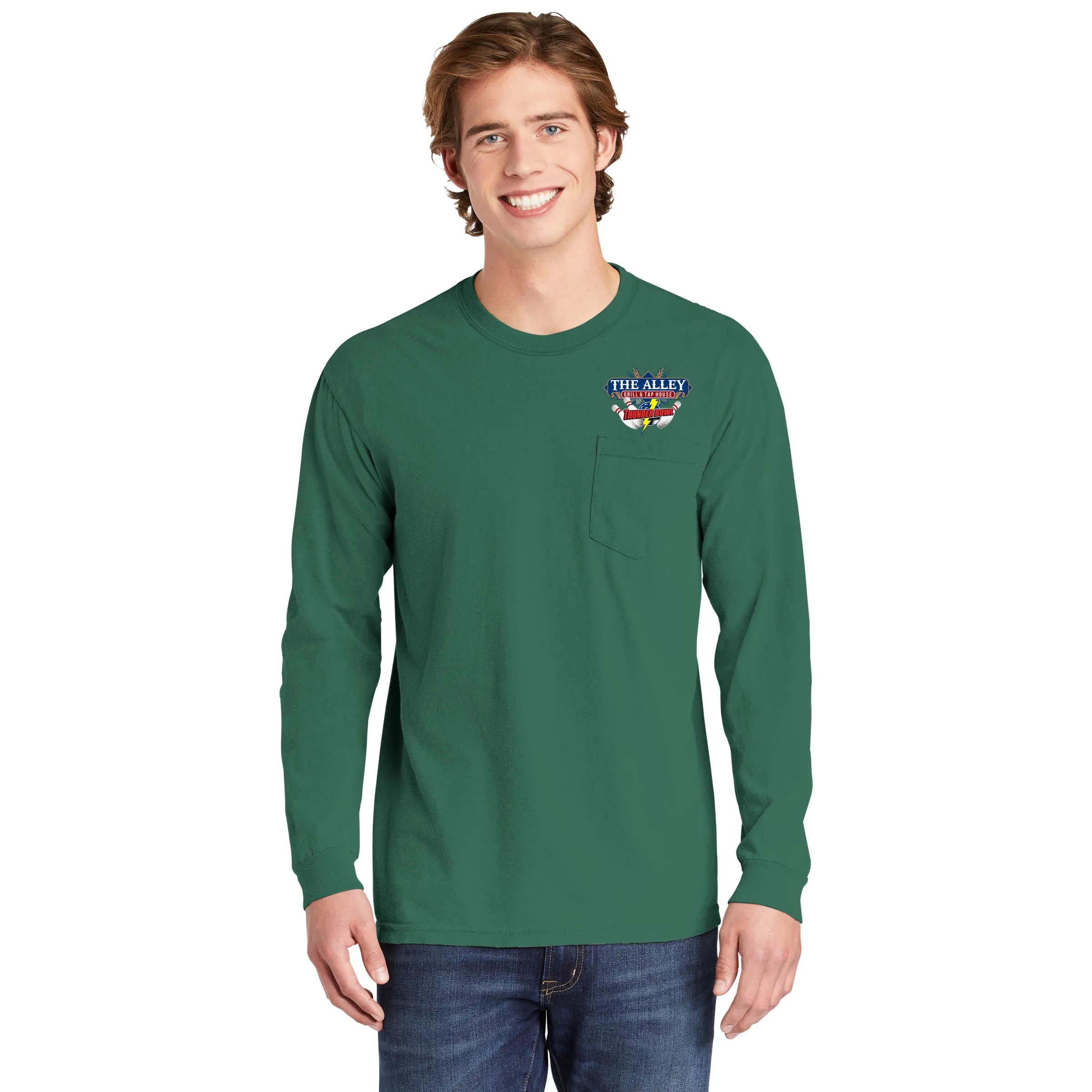 COMFORT COLORS ADULT 6.1 OZ LONG-SLEEVE POCKET T-SHIRT 28